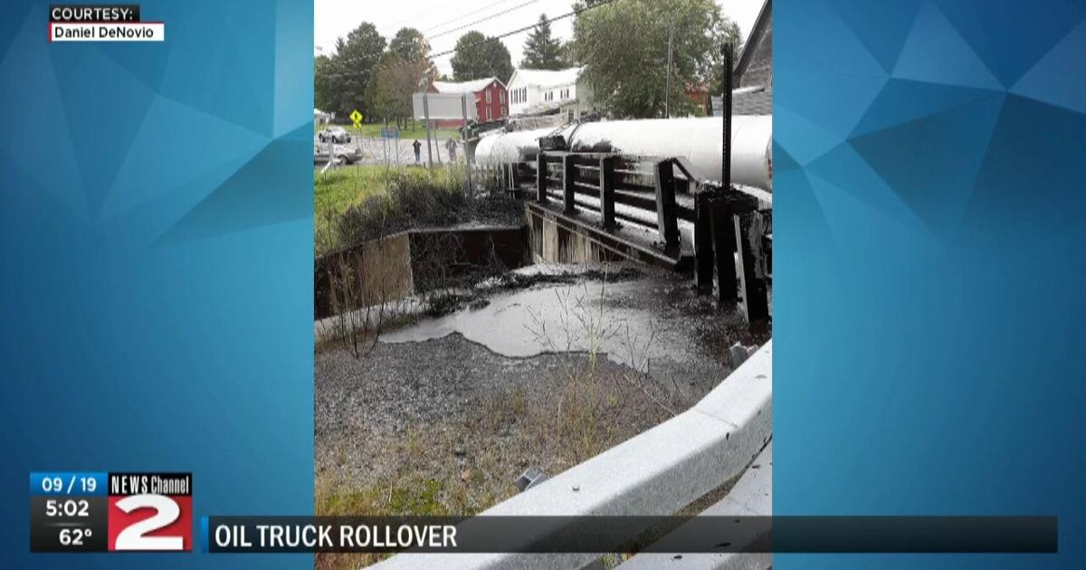 Truck Rollover in West Leyden Video