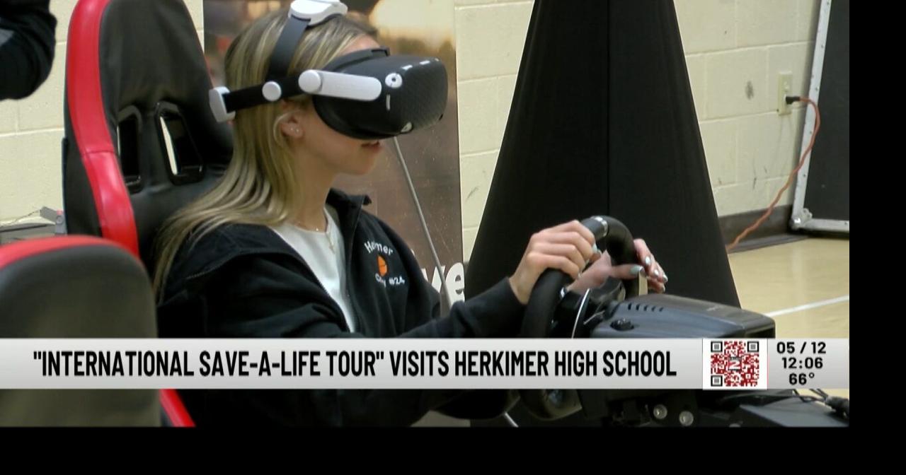 Herkimer High School Students Experience Life-Saving Virtual Reality Tour to Warn Against Drinking and Driving