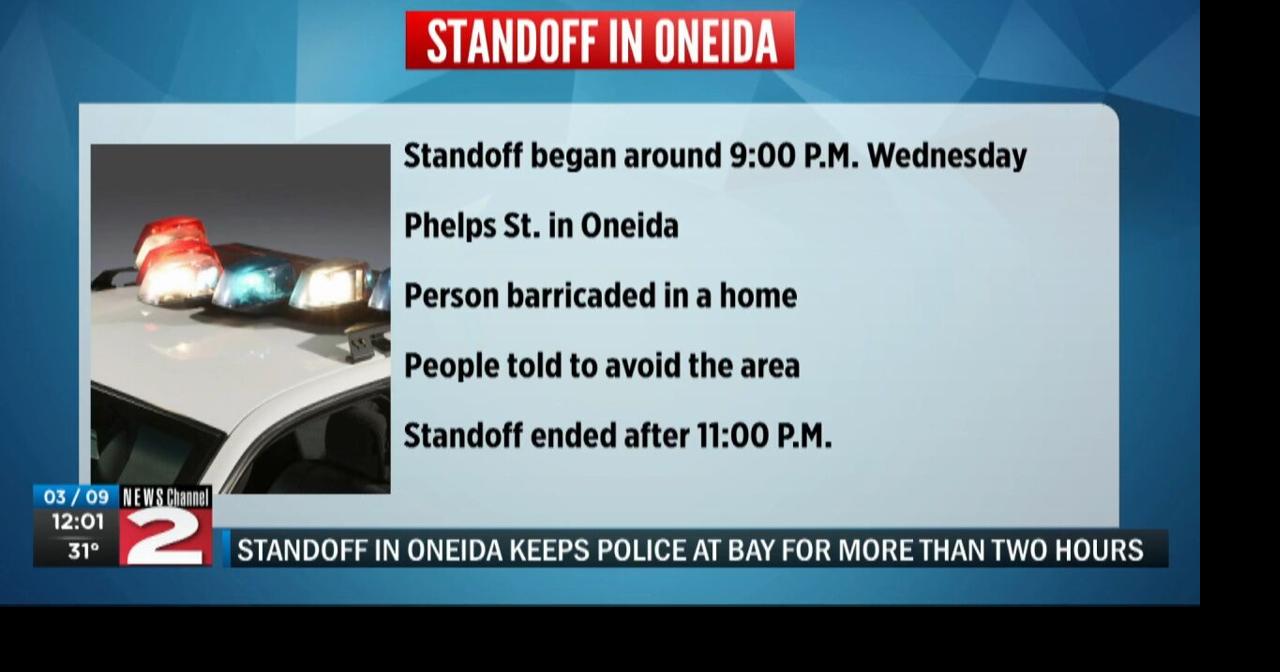 Standoff In Oneida Ends With Peaceful Surrender Local 8568