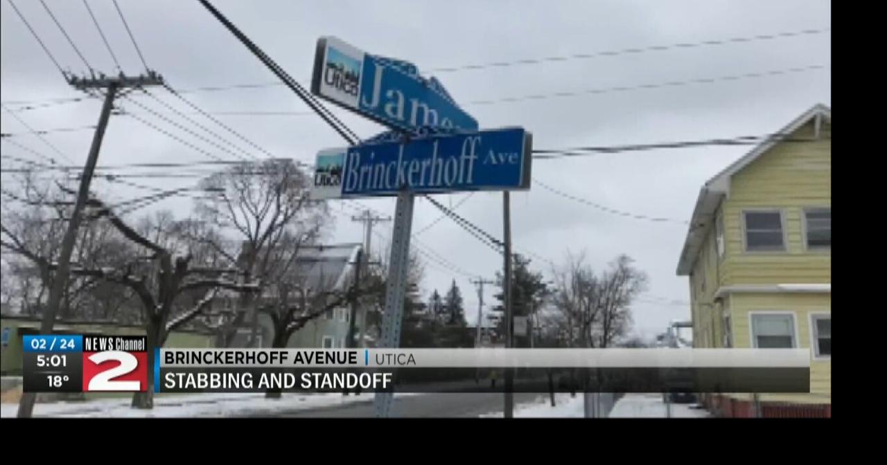 Stabbing suspect in custody following standoff in Utica Video