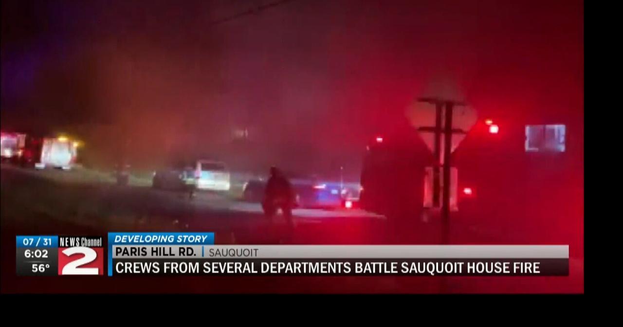 Fire Crews Battle Sauquoit House Fire Video