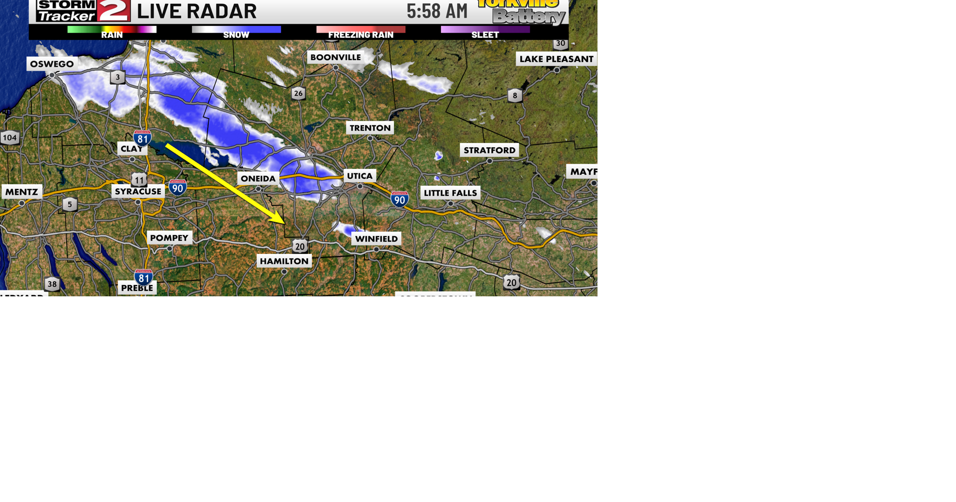 Brief Round of Early Morning Snow, Slick Spots From Black Ice | Top ...