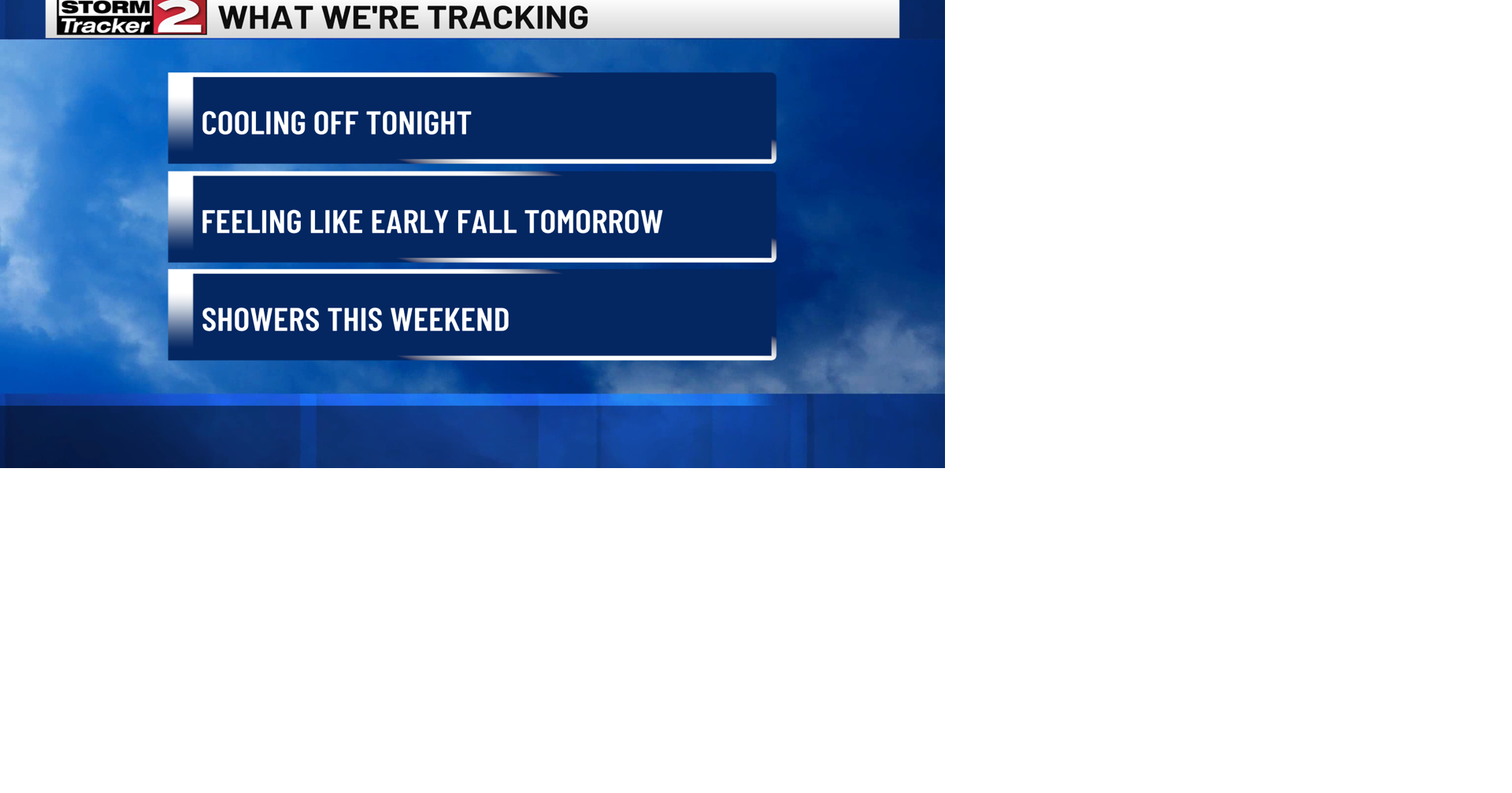 Cooler Nights Ahead