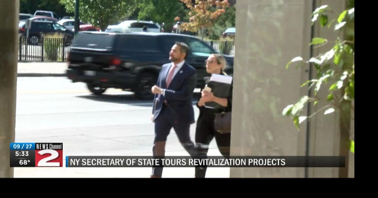 New York Secretary of State Tours Revitalization Projects Local