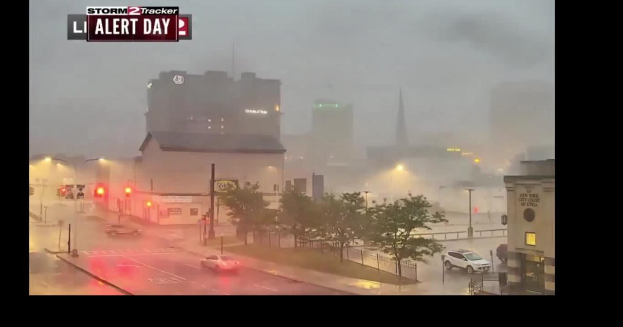 TimeLapse Video Storm Rolls into Downtown Utica Local