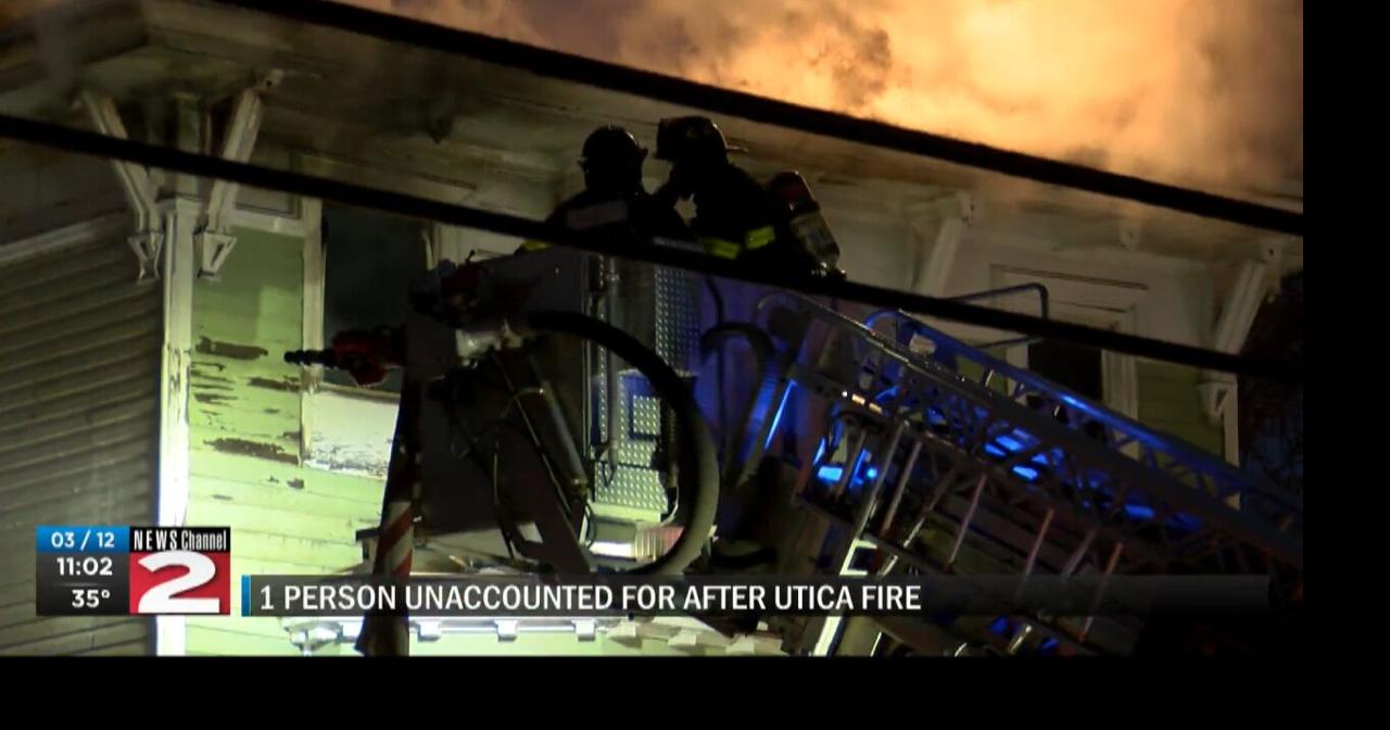1 person missing after Utica fire Video