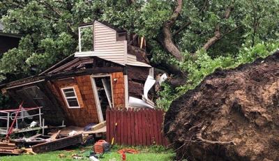 Man survives second near-death experience when tree crushes house during Utica storm