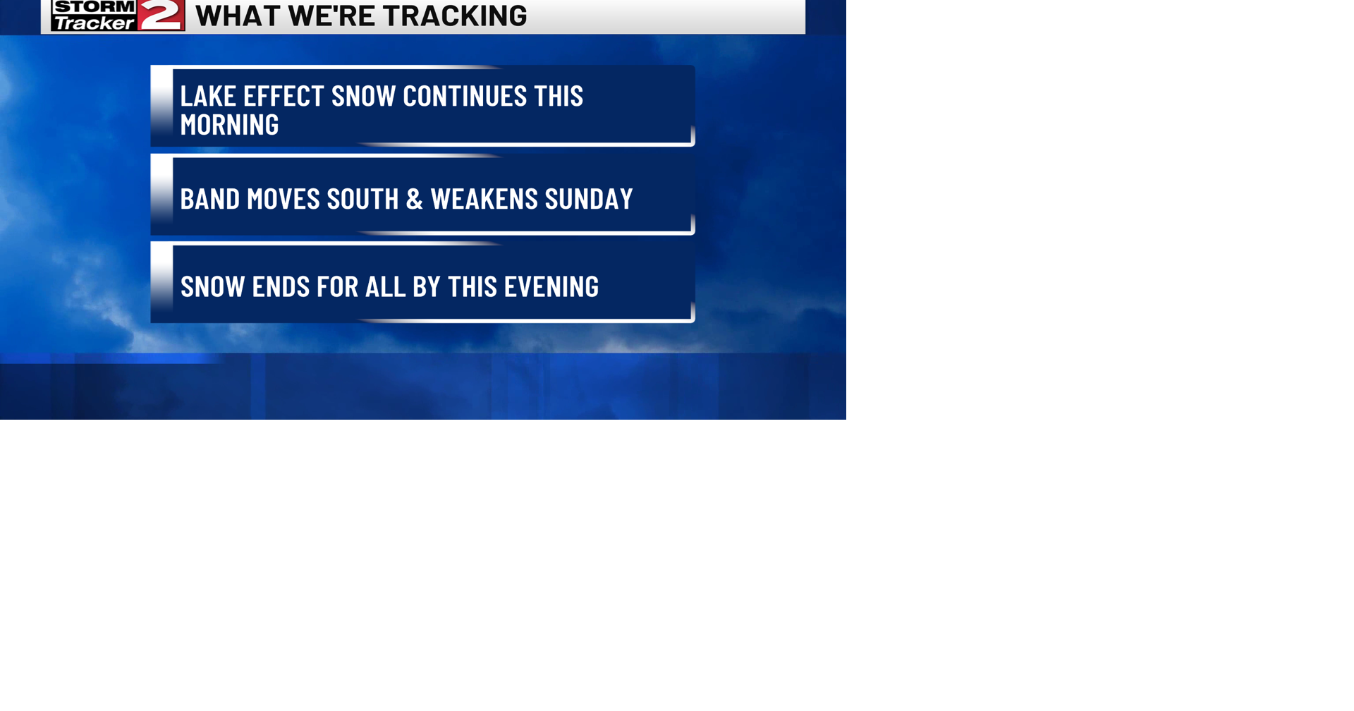 Heavy Lake Effect Snow Continues Sunday Morning | Weather | wktv.com