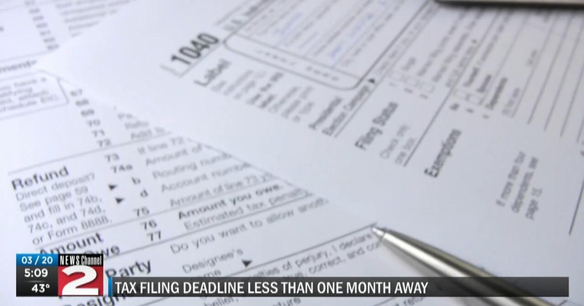 Month Filing Tax filing deadline less than one month away | Focus Economy | wktv.com