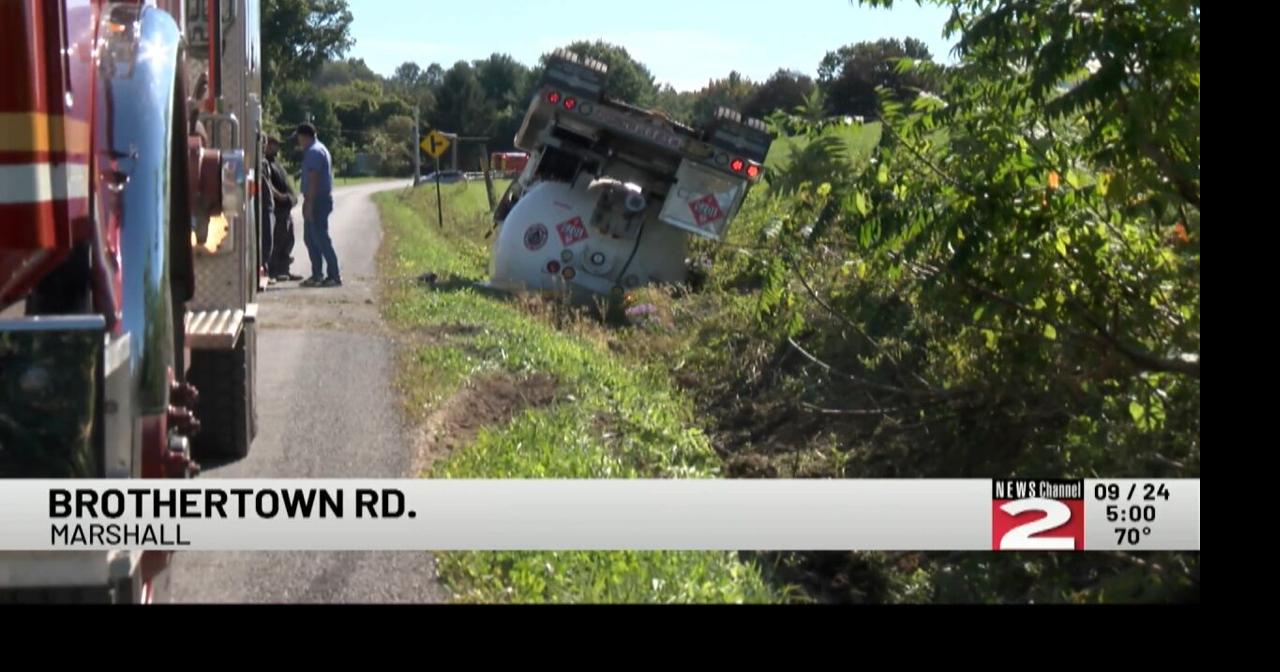 UPDATED: Propane Truck Rollover Closes Brothertown Road in Town of ...
