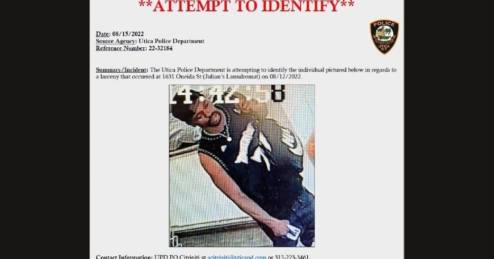 Utica police asking for help identifying suspect in laundromat theft ...