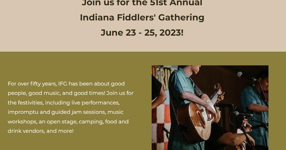 The 51st Annual Indiana Fiddlers' Gathering Begins Tomorrow | News ...