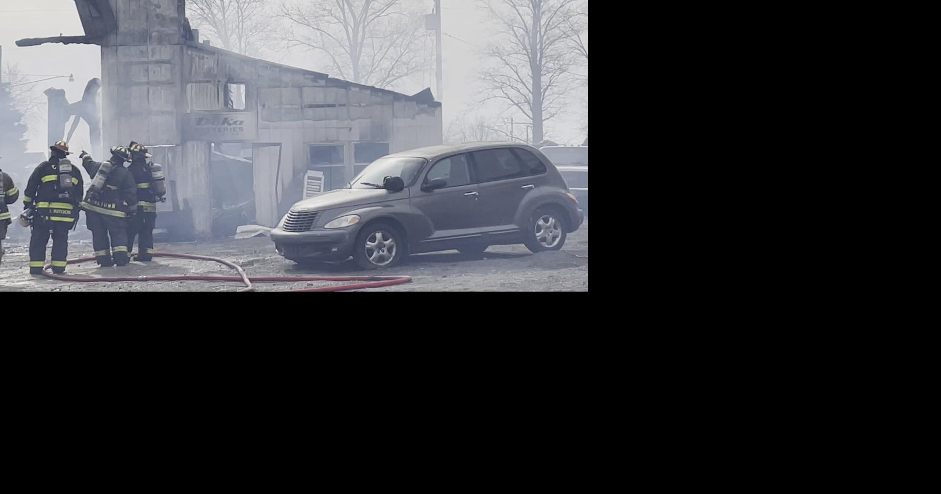 Wingate auto shop catches fire; building considered total loss News