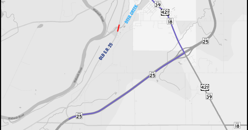 Indiana Department of Transportation to close Old State Road 25 in Delphi