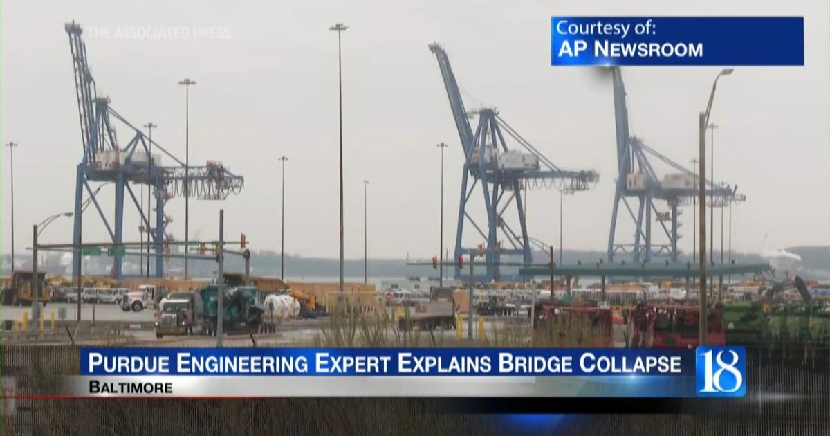 Purdue Engineering expert explains bridge collapse | Video | wlfi.com