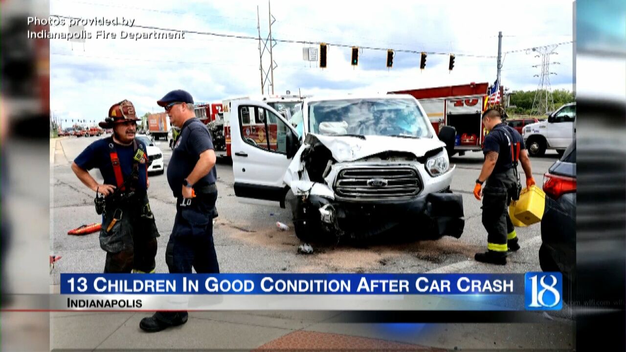 SUV crashes into a day care van in Indianapolis sending 16 to