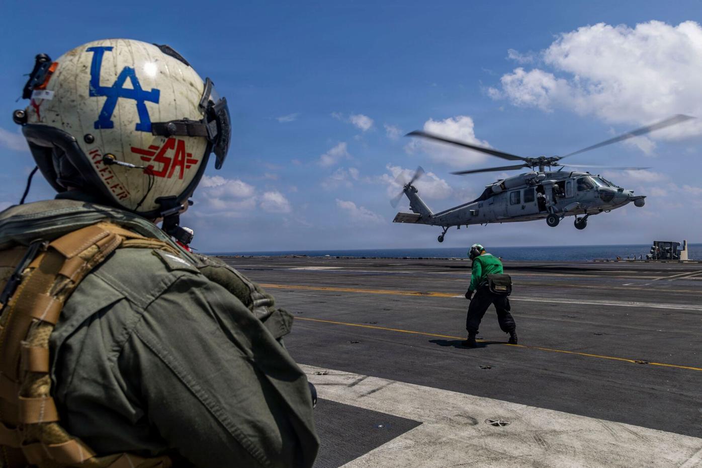 US carrier strike group is now in the Middle East region, sources say | News  | wlfi.com