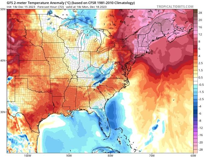 December 15, 8:30 PM Weather Forecast Update-Warmer Than Normal & Drier ...