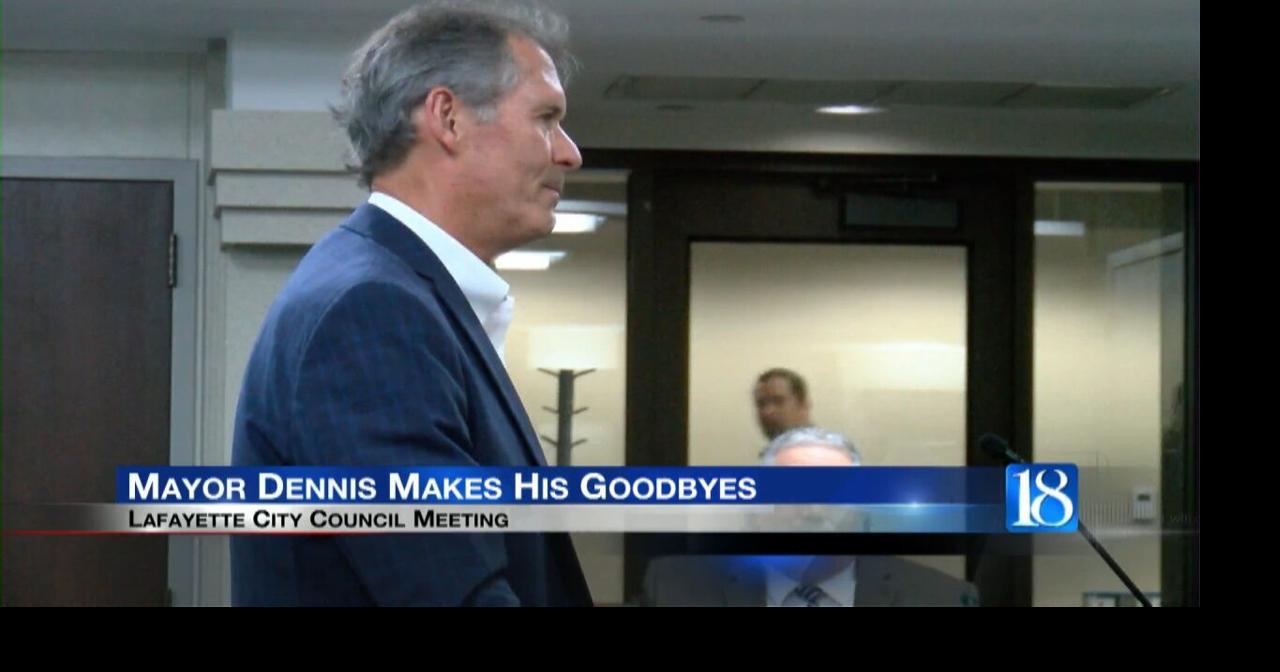 West Lafayette Mayor John Dennis made final goodbyes to Lafayette as