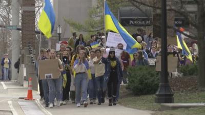Purdue Ukraine war protests