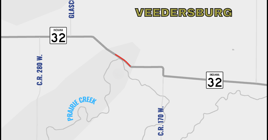 INDOT to close State Road 32 bridge on April 15th for repairs