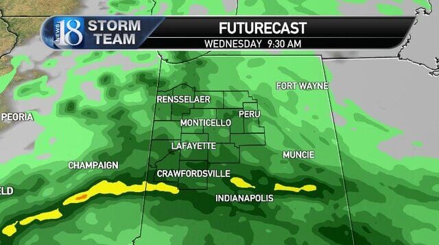 Scattered showers this morning but sunshine is expected later today