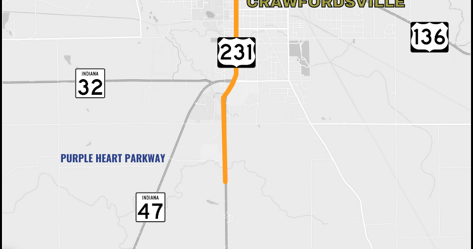 INDOT: U.S. 231 to see temporary lane closures amid road maintenance ...