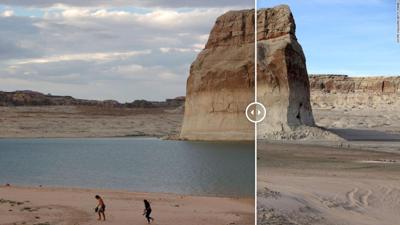 Incredible before and after photos show just how much this critical reservoir has dried up