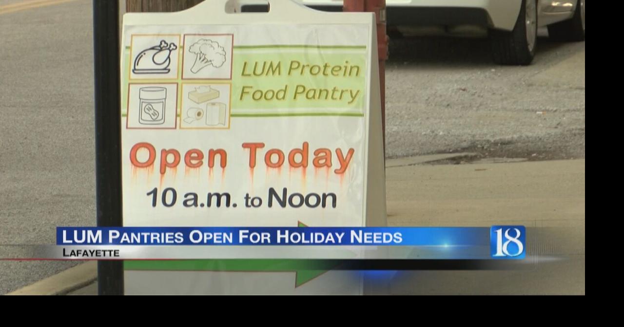 LUM food pantries open for lastminute holiday needs Archive
