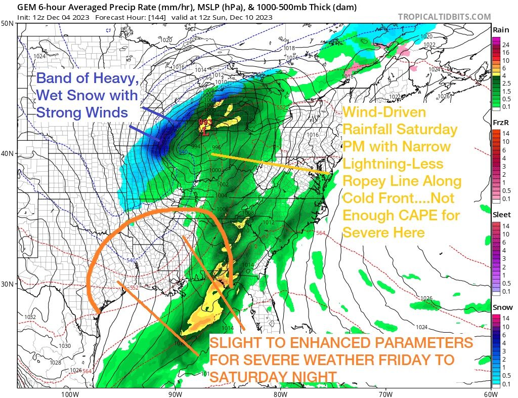 December 4, 6 PM Weather Forecast Update-Rain/Snow To Big Warm-Up ...