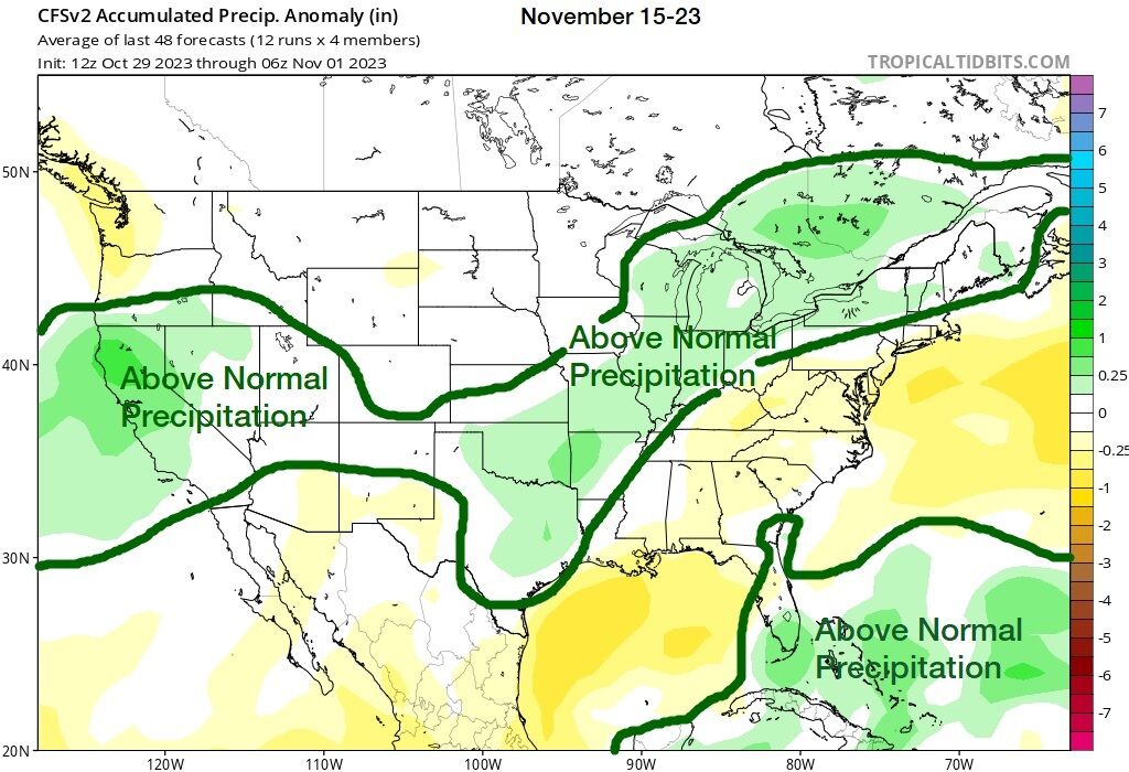 November 1, 10:45 PM Weather Forecast Update-Warmer, Wetter Times ...