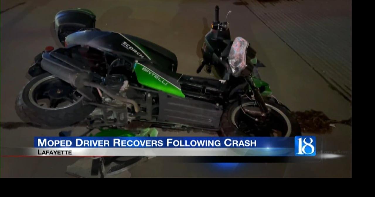 Moped driver recovers following crash | Local | wlfi.com