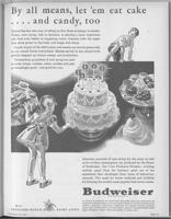 1943 Budweiser ad: Let them eat cake!