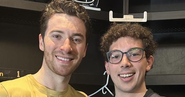 BE OUR GUEST: Boston Bruins welcome Blackstone Valley Schools to practice at Warrior Ice Arena