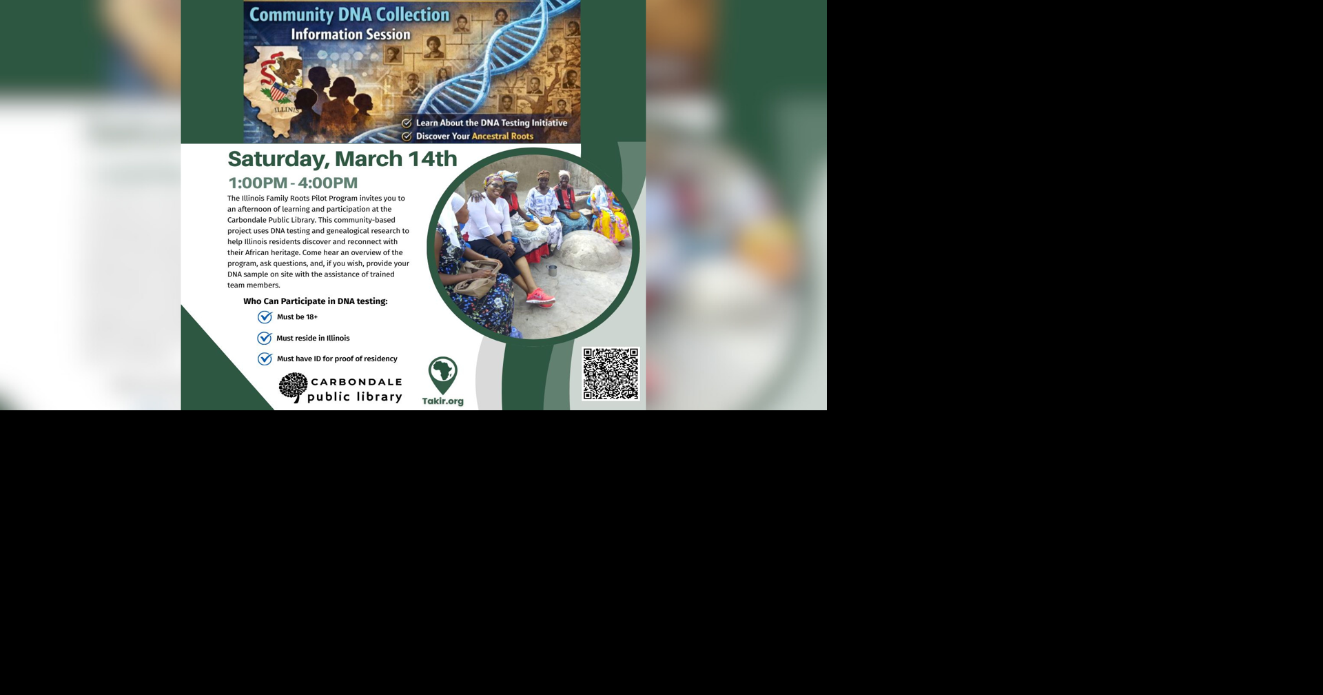 Carbondale Public Library to host Illinois Family Roots pilot program