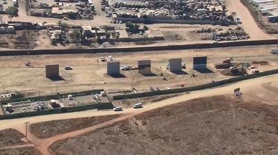 President Trump’s border wall models take shape in San Diego | News ...