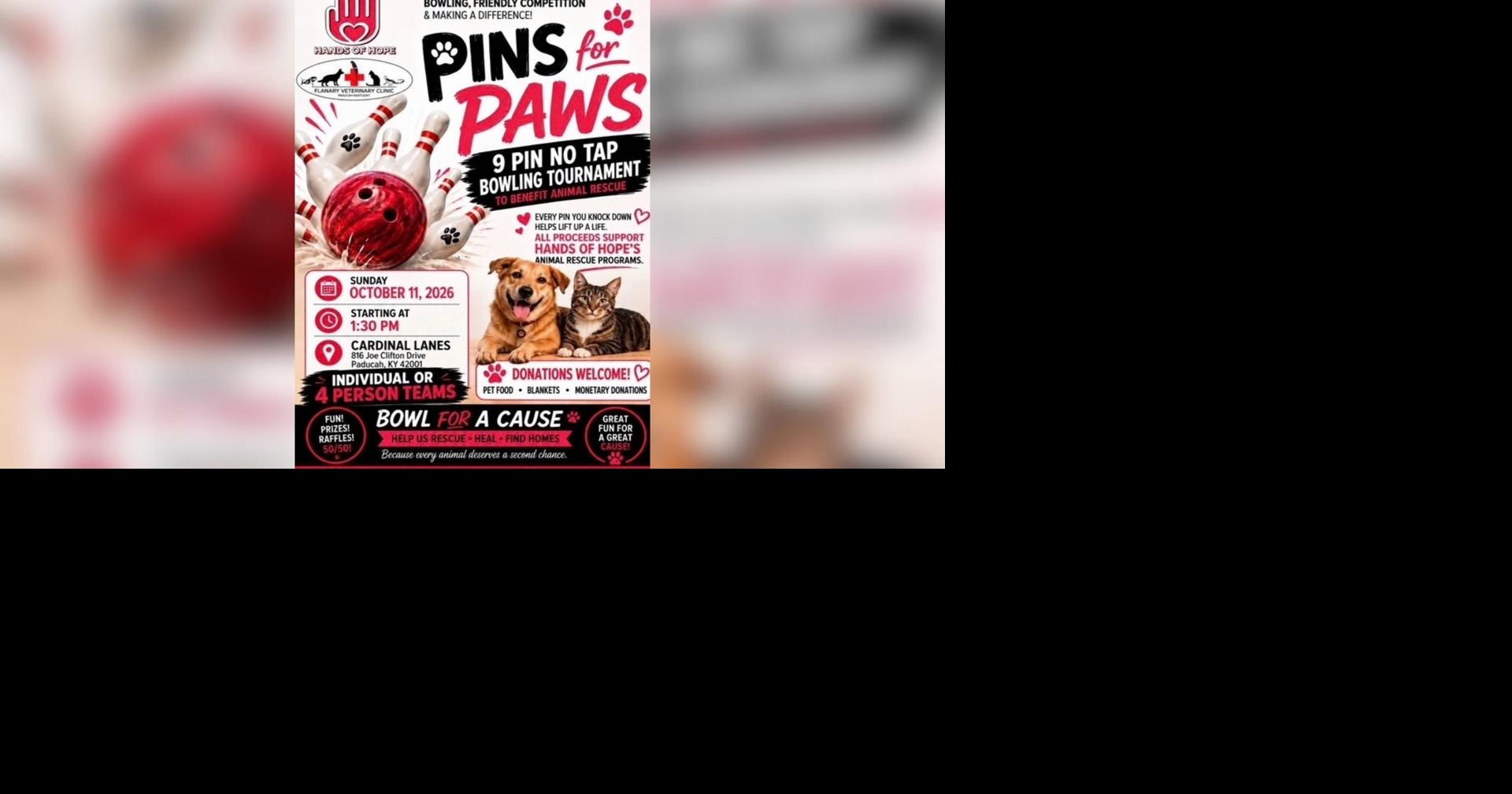Bowl for a cause with 'Pins for Paws' | News | WPSD Local 6