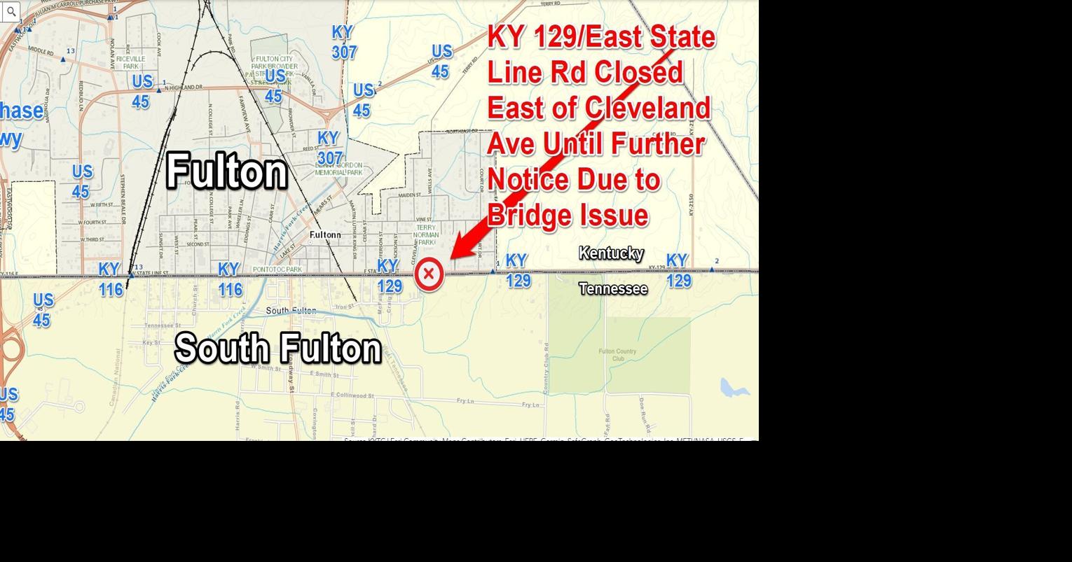 Section of East State Line Road in Fulton closed after inspectors ...