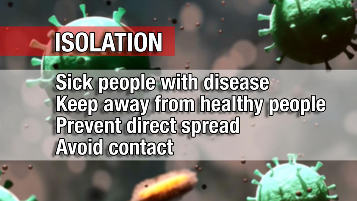 Dr. Turnbo explains the difference between isolation and quarantine
