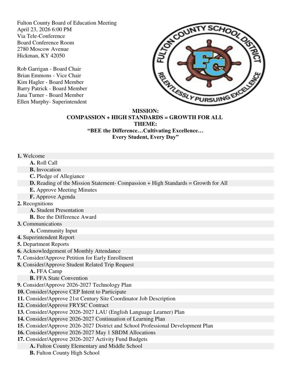 Fulton County Board of Education to hold Thursday meeting | Community ...