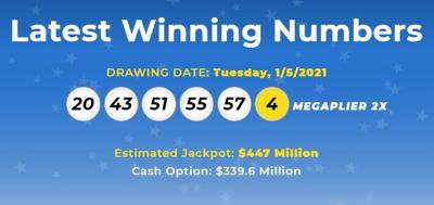 Mega Millions draws winning numbers for Jan. 5 | News ...