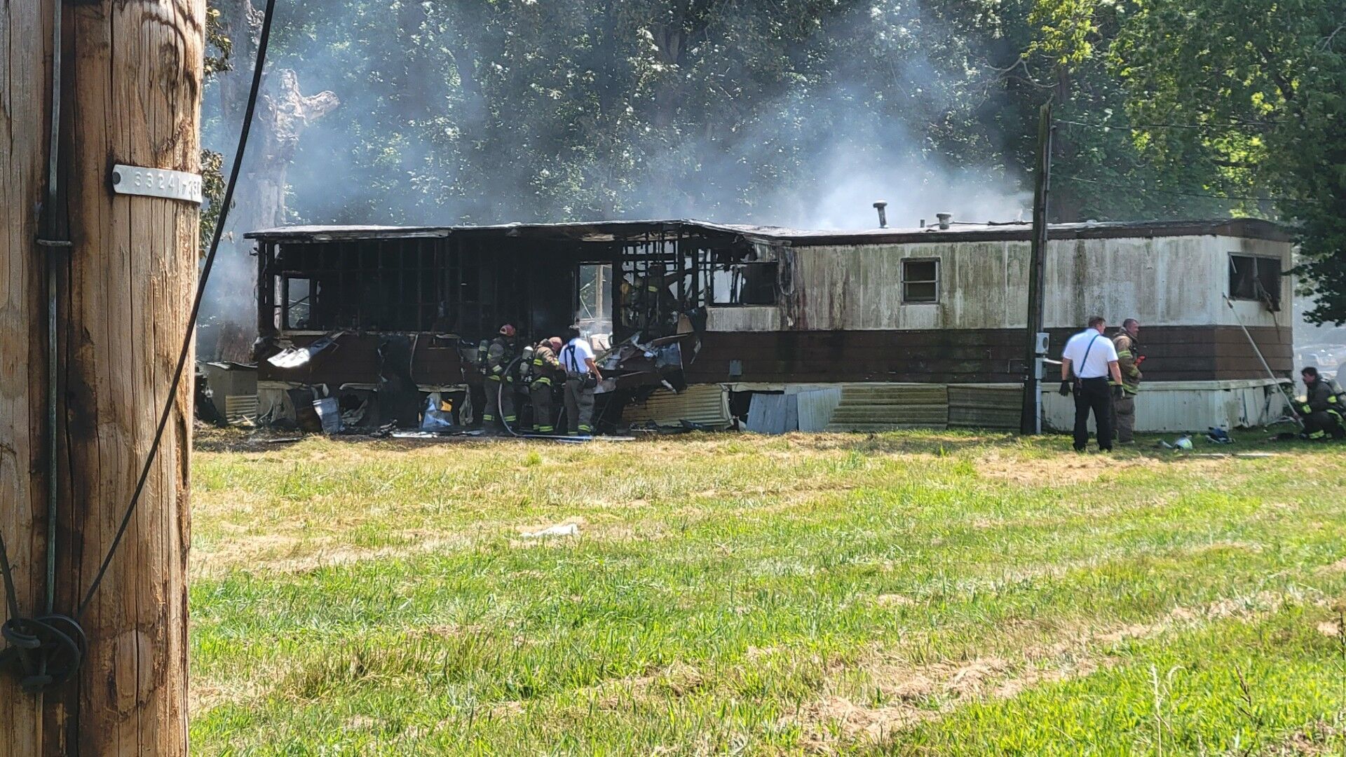 Trailer destroyed in Little Avenue fire | <span class=