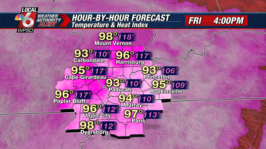 Weather Authority Alert through Saturday for dangerous heat & humidity ...