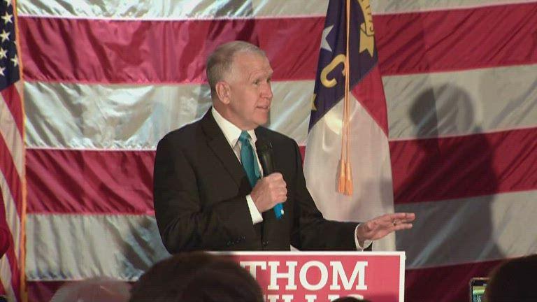 Democrat concedes to Republican Thom Tillis in US Senate race in North Carolina