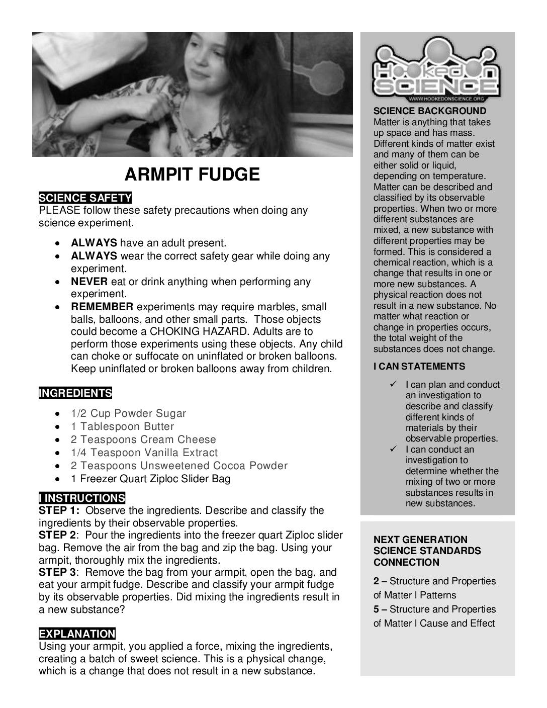 experimentguideARMPITFUDGE Hookedonscience WPSD Local 6