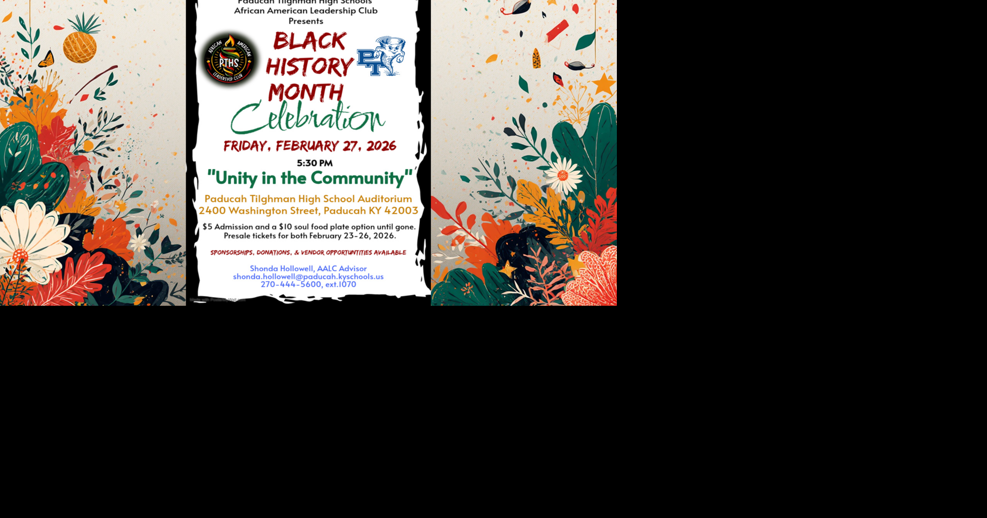 Paducah Tilghman High School to host "Unity in the Community" Black History Month event