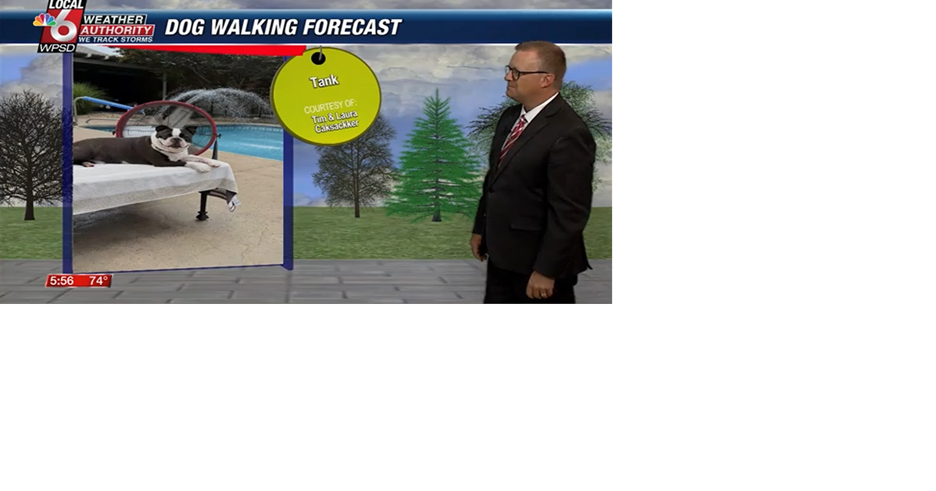 Dog walking forecast 7.16.25