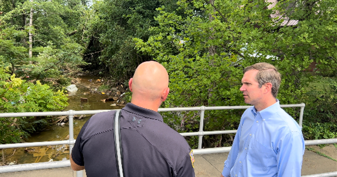 Kentucky governor tours historic flooding damage in Mayfield - Vimarsana News