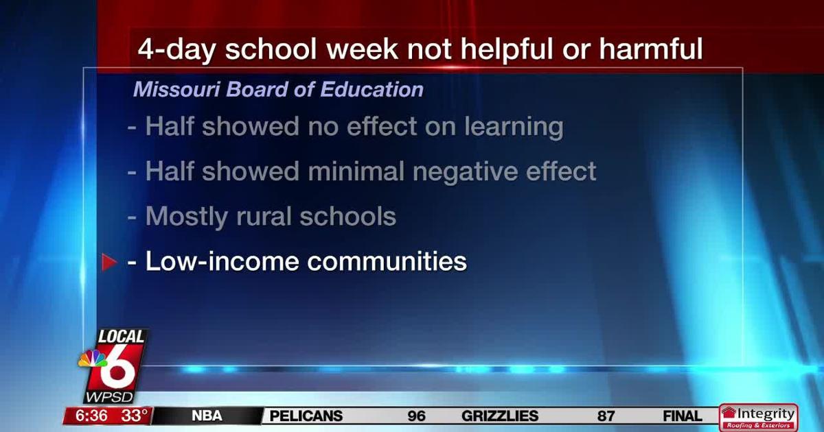 Missouri four day school weeks Local News On Demand WPSD Local 6