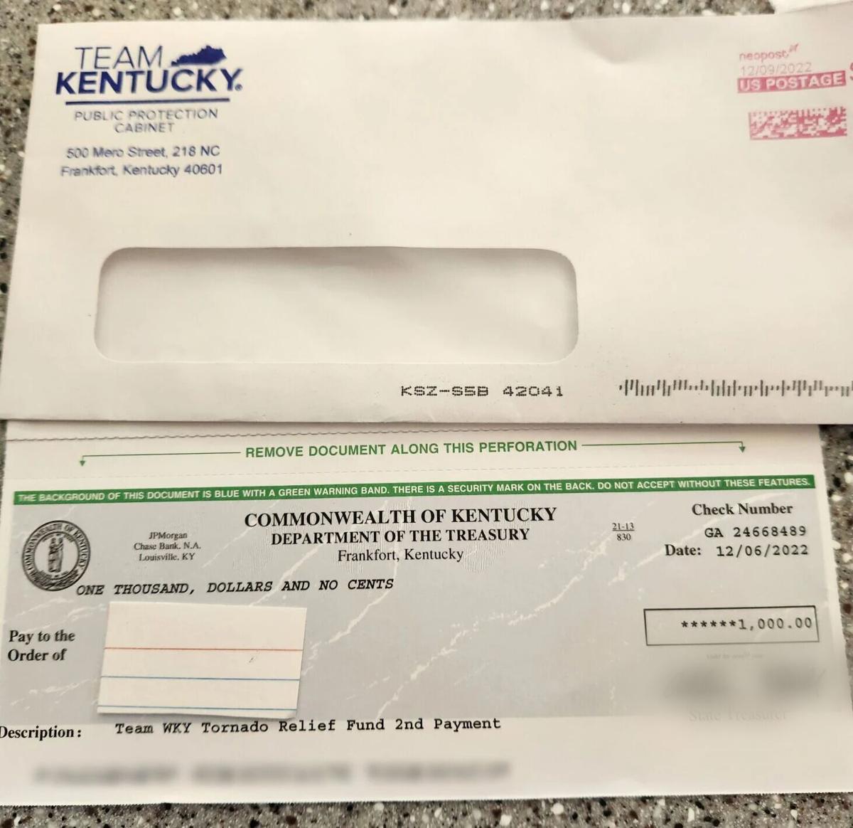 Local woman mistakenly receives tornado relief check intended for 